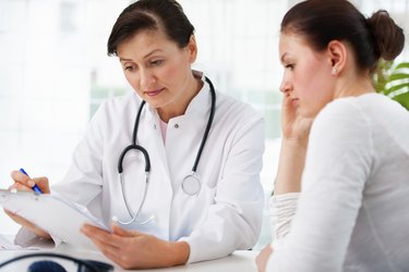 doctor with female patient