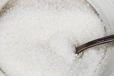 sugar in bowl close up