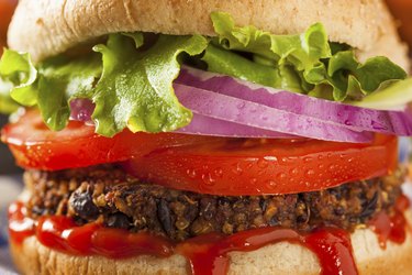 Homemade Healthy Vegetarian Quinoa Burger