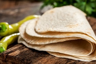 Whole wheat flour mexican tortillas