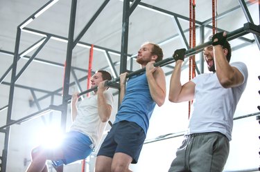 Working out at the Gym