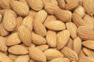 Almonds, close-up