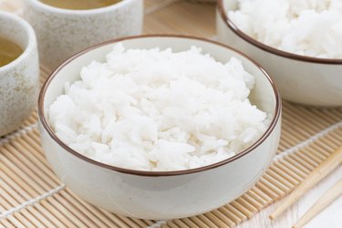 Chinese traditional steam white rice