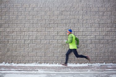 Sportsman running