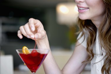 Woman with cocktail