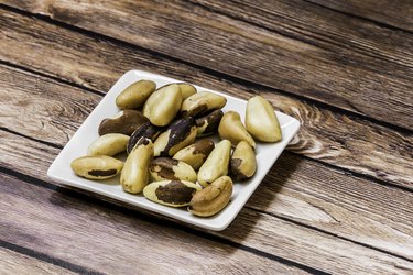 Delicious nuts on the table