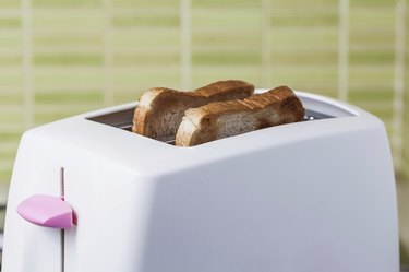 Toast and pink Toaster