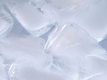 Close-up of ice cubes