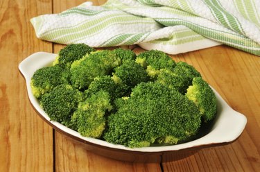 Steamed broccoli