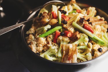 Frying Cauliflower