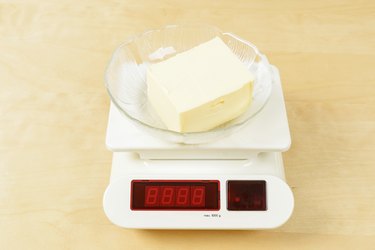 Butter on scale