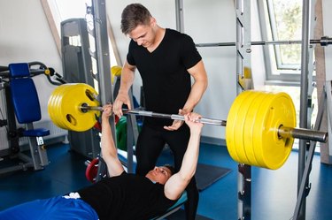 Bench Press Workout With a Personal Trainer.
