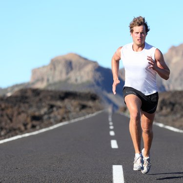 Runner running for Marathon