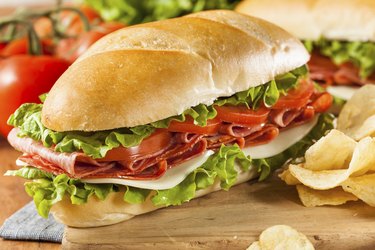 Homemade Italian Sub Sandwich