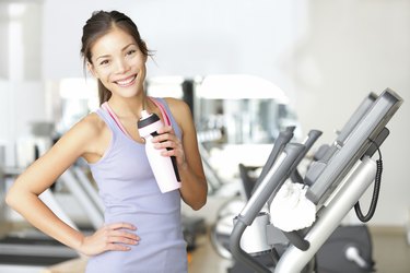 Gym woman workout