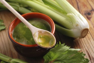 fresh soup of celery