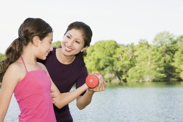 Mother with daughter