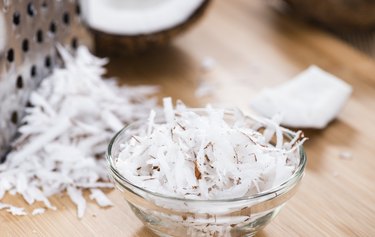 Portion of Grated Coconut