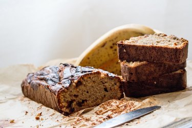 Banana bread and homemade Nut Bread
