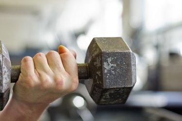 Lifting Dumbbell Weights