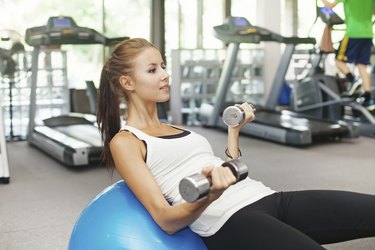 woman in gym
