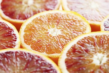 Blood orange close up