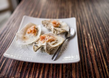 Baked oysters