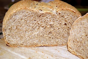 Wholemeal sourdough loaf bread