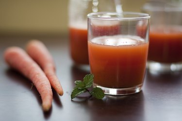 Fresh Red Carrot Juice