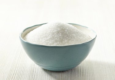 white sugar in a bowl