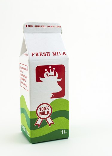 Toy milk carton