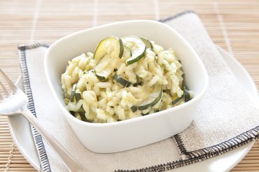 Risotto with zucchini