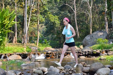 Woman exercising