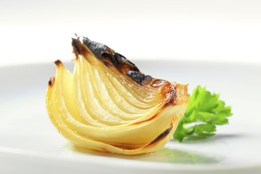 Pan roasted onion
