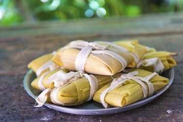 Cuban cuisine: traditional homemade tamales