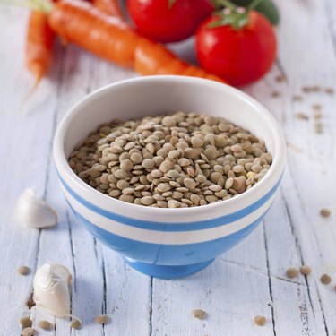 raw lentil for cooking