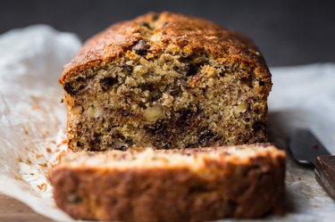 Banana walnut and chocolate chips bread