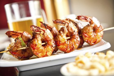 Shrimp grilled with beer