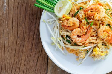 Thailand's national dishes,  (Pad Thai)