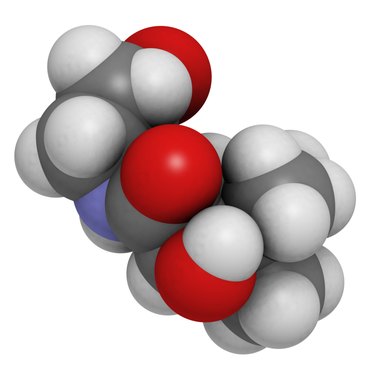 Vitamin B5 (pantothenic acid) molecule
