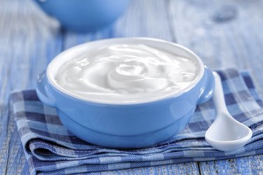 bowl of yogurt