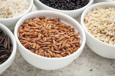 brown rice grain