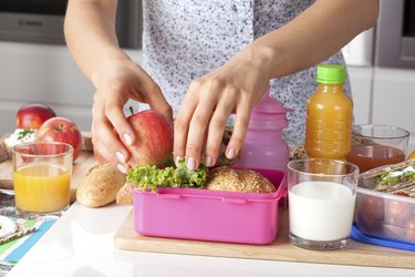 Pink lunch box for little girl
