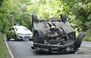 upside down car