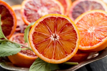 Sliced blood orange