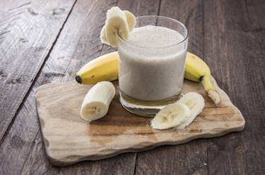 Fresh made Banana Milkshake