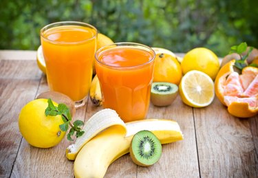 Fruit juices made with tropical (exotic) fruits