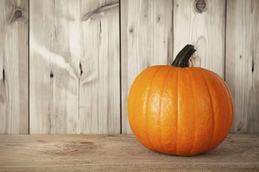 Pumpkin on table