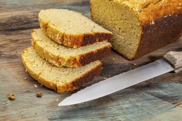 coconut bread slices