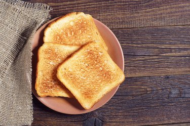 Slices of toast bread